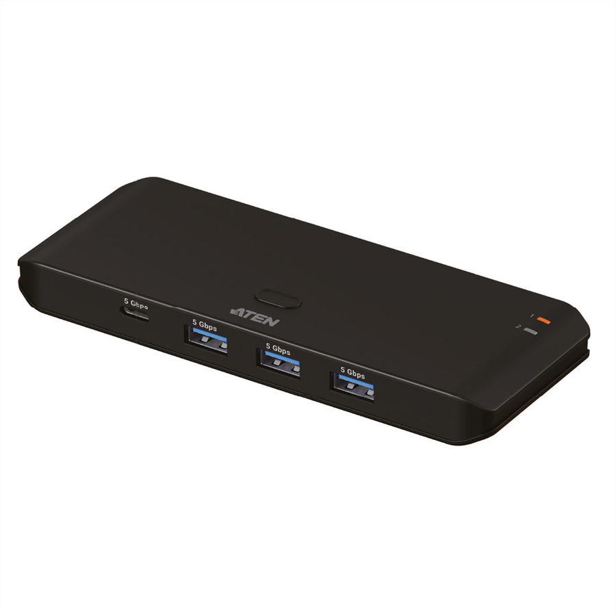ATEN US4324 2x4-Port USB Sharing Switch, USB 3.2 Gen 1 Peripheral Sharing Switch