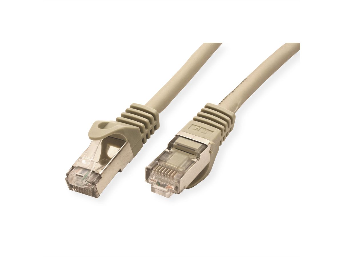 Câble VALUE Cat.7 S/FTP, avec connecteurs RJ45 (500MHz / Classe EA), gris, 5 m