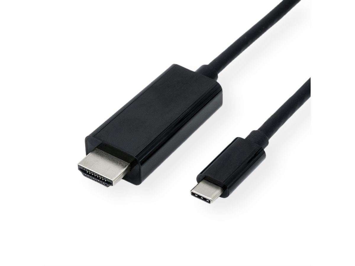 VALUE Câble adaptateur type C - HDMI, 4K, M/M, 2 m