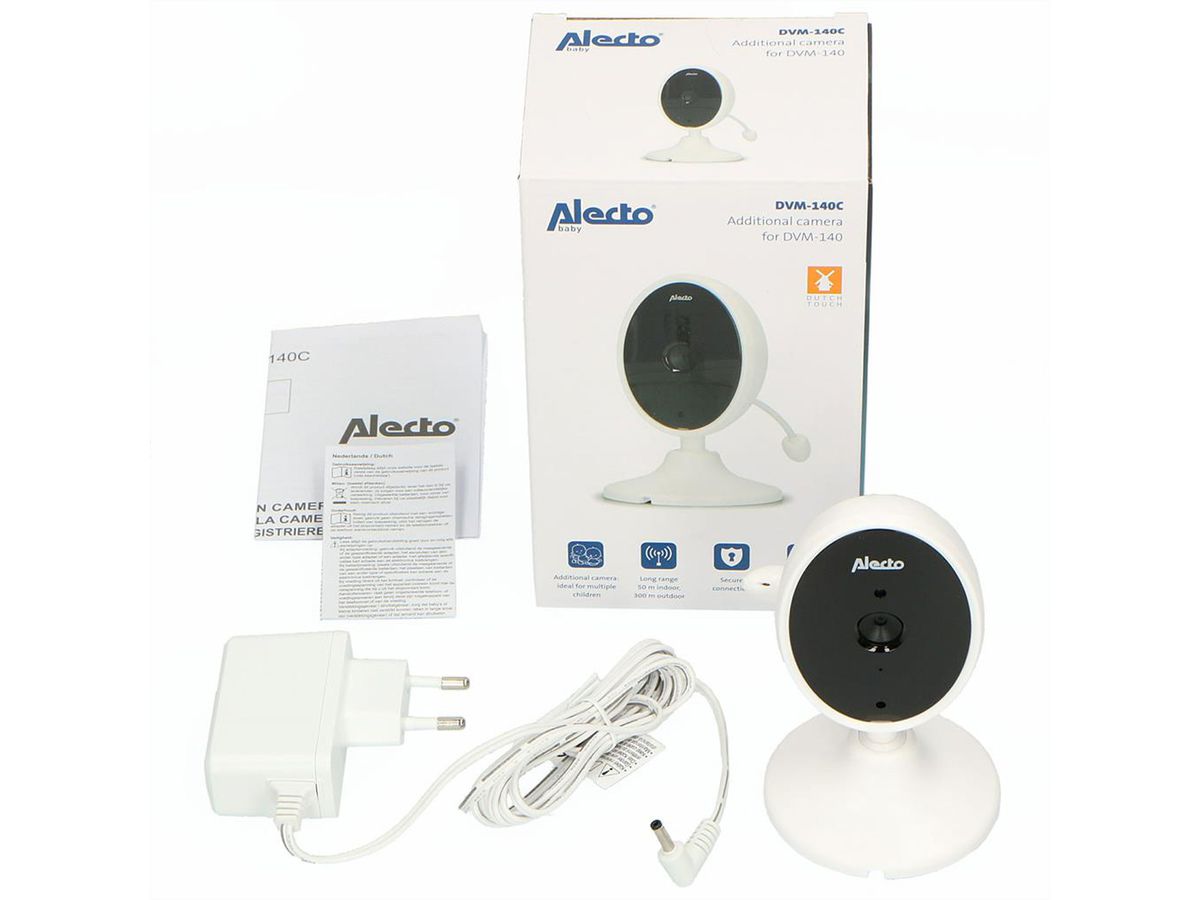 Alecto Baby Zusatzkamera DVM-140C für DVM-140, weiss