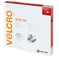 VELCRO® Crochets & velours 20mmx10m gris, bande à coudre