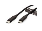 VALUE Câble USB4 Gen 3, avec Power Delivery 20V5A, Emark, C-C, M/M, 40 Gbit/s , noir, 0,8 m