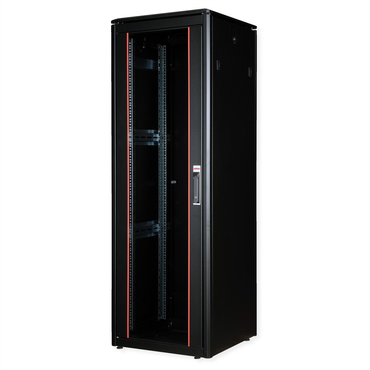 ROLINE 19" Baie réseau Pro 36U, 600x600 LxP Porte verre noir