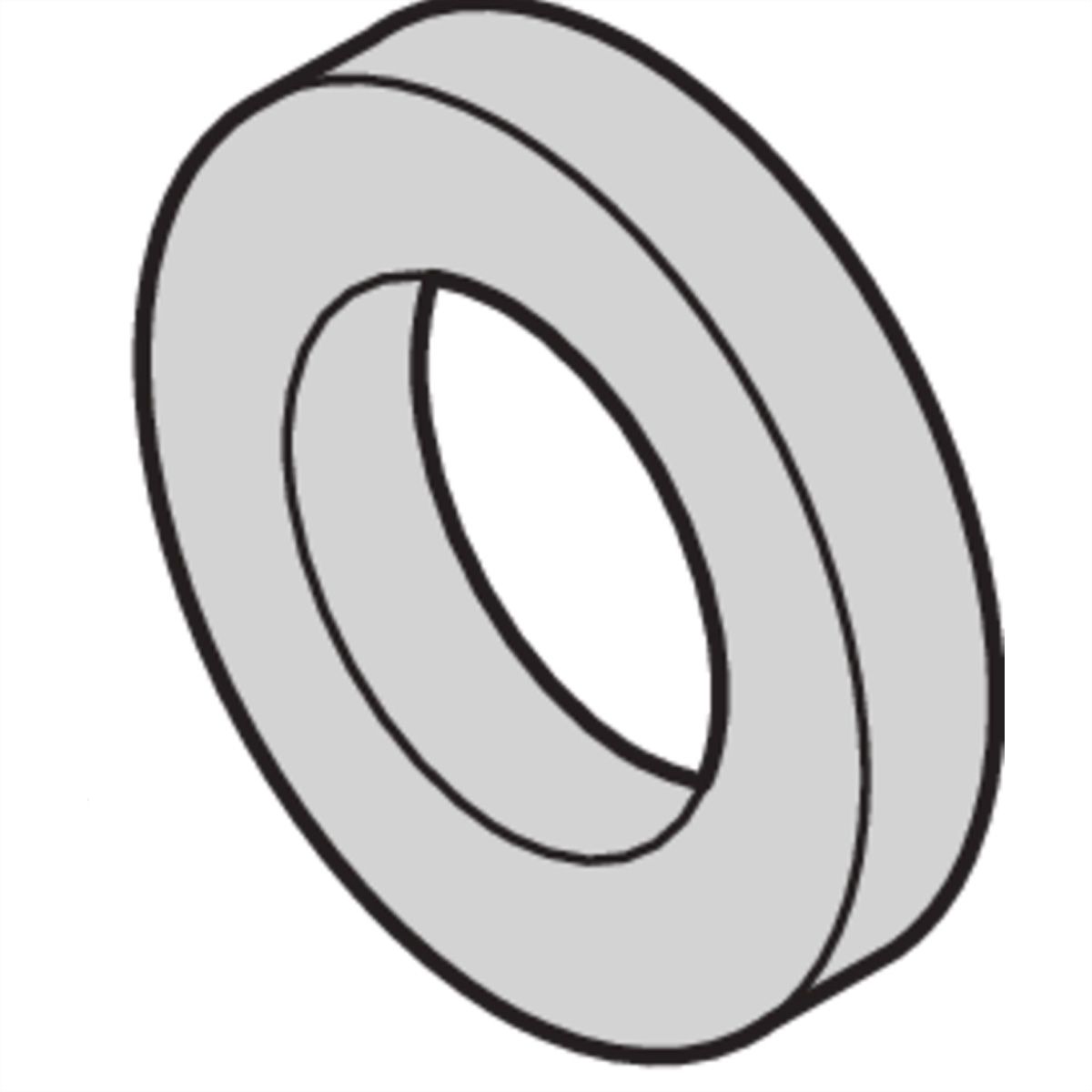 Rondelle SCHROFF, 2.7 x 5 x 1, Plastique PA, 100 pièces