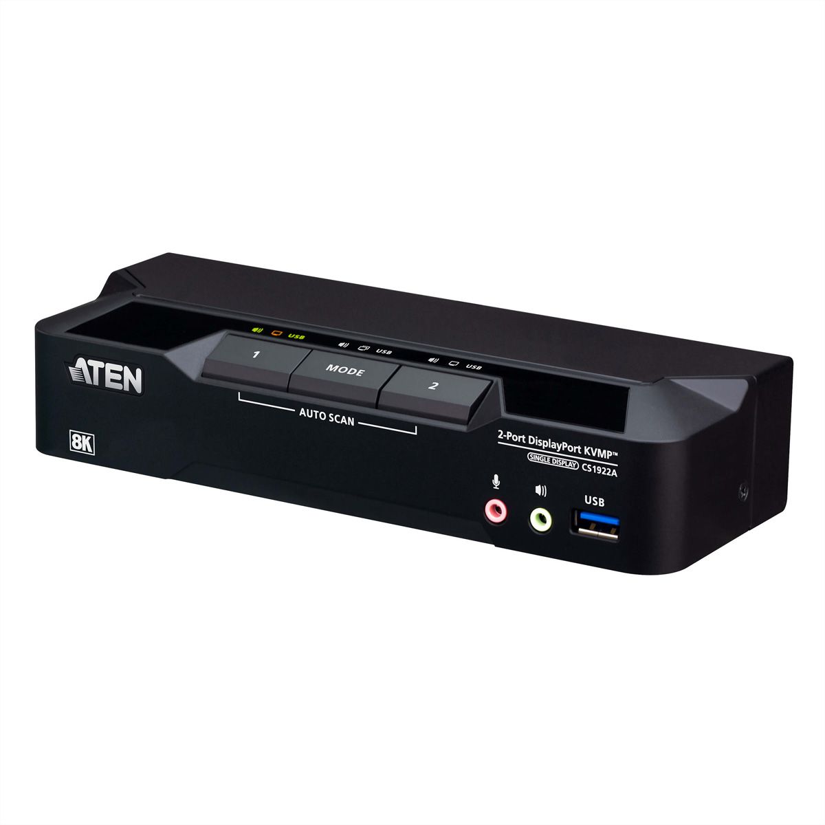 ATEN CS1922A 2-Port USB 3.0 8K DisplayPort KVM Switch