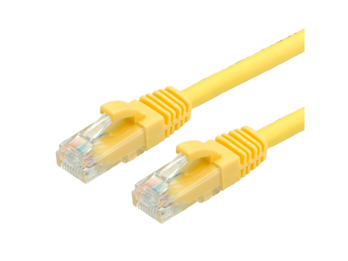 Cordon VALUE Cat.6A (Classe EA) / 10 Gigabit UTP, jaune, 20 m