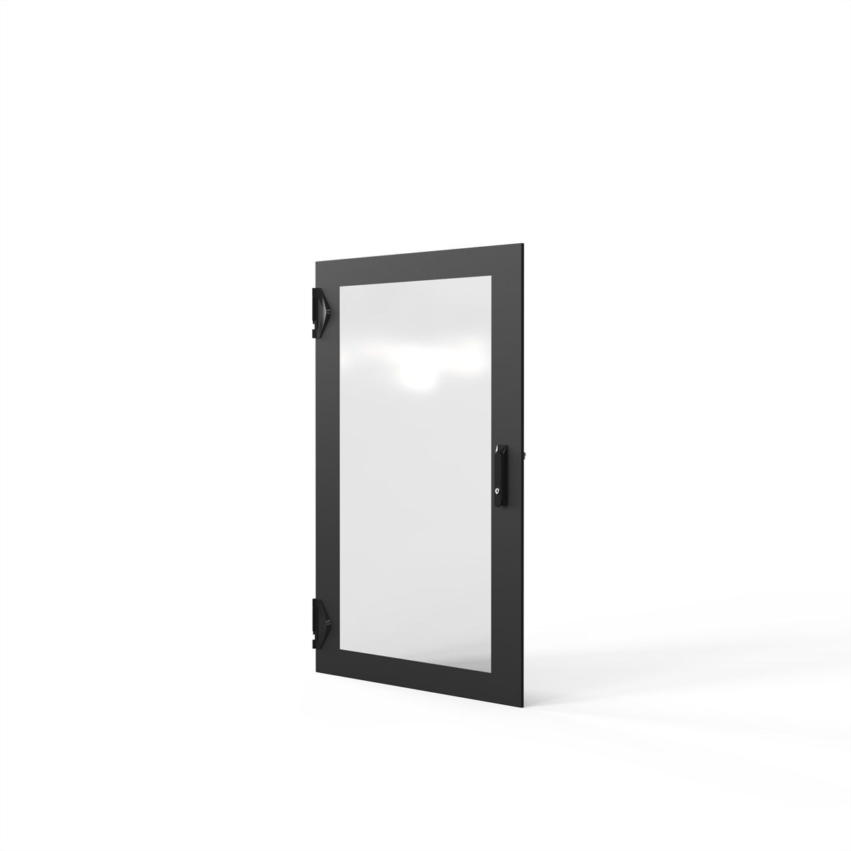 SCHROFF Porte en verre 1200H 800 IP55 fermeture 3 points RAL7021