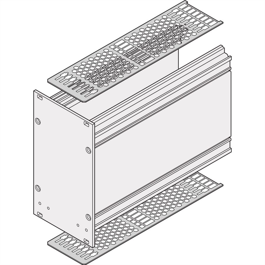 SCHROFF Deckblech für Kassetten - KAS DECKBLECH FS 28TE 167T