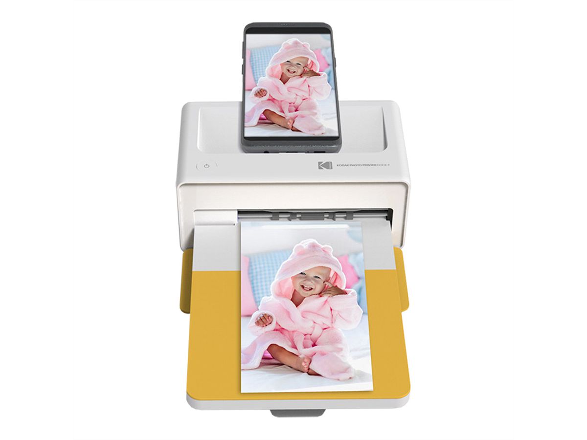 Station d'accueil pour imprimante Kodak Blutooth + 10Paper, Jaune