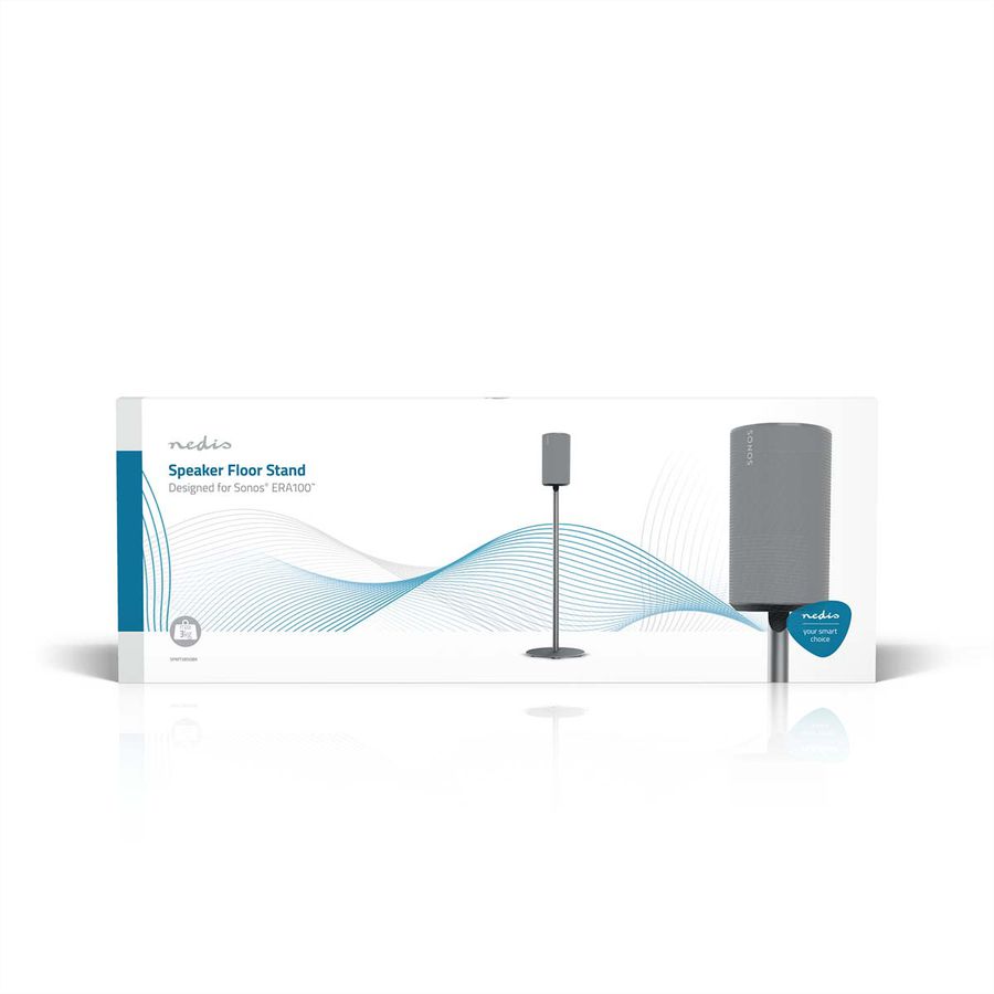 Nedis Lautsprecherständer für Sonos Era100 schwarz, Ständer, 3 kg, Kabelmanagement