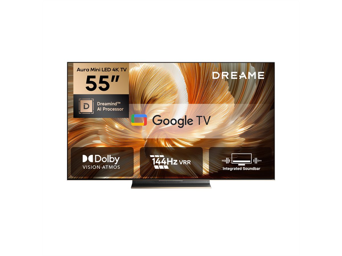 Dreame TV 55", S100, Auro Mini LED-4K , 144Hz, Cosmic Black