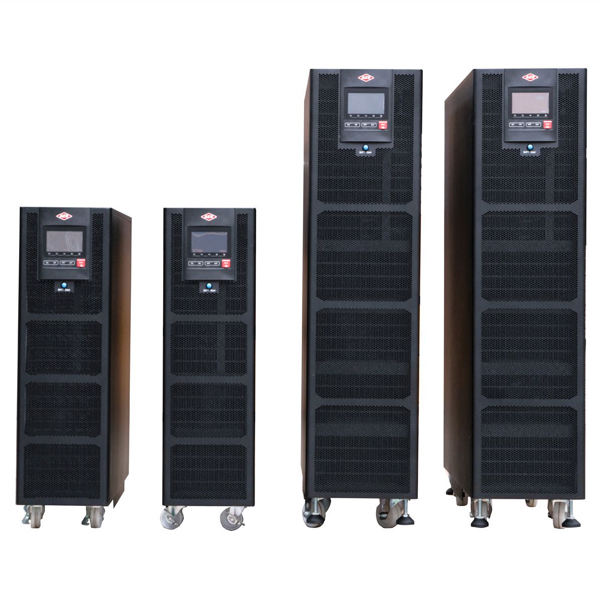 AEC IST7 20kVA - Online Tower USV –  30x 100Ah Batterien – 69 Min. Autonomie bei 100% Last, keine internen Batterien – externer Batterieschrank BB7 mit 30x 100Ah LL