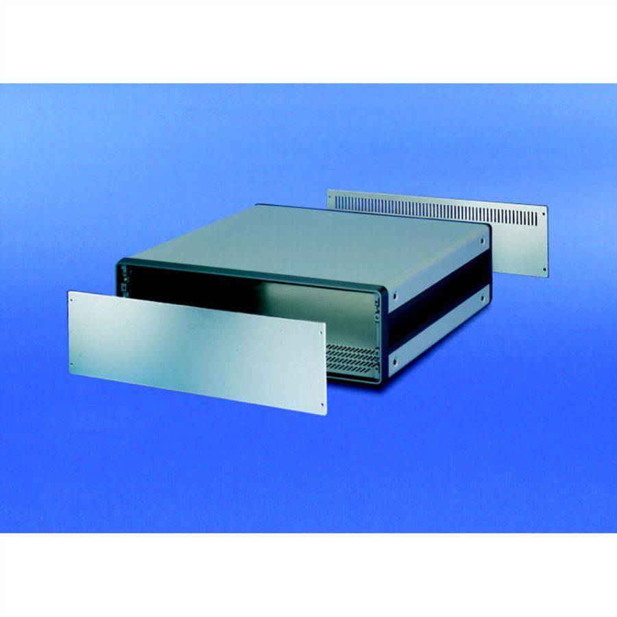 SCHROFF CompacPRO Face avant, 2 U, 42 CV, 2 mm, alu, anodisé, bords non traités