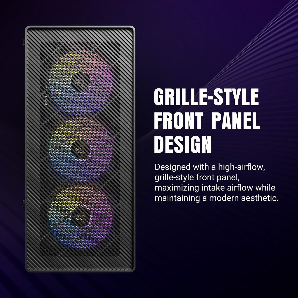 ANTEC AX26 RGB Elite PC Gehäuse Midi Tower Gaming ATX, schwarz