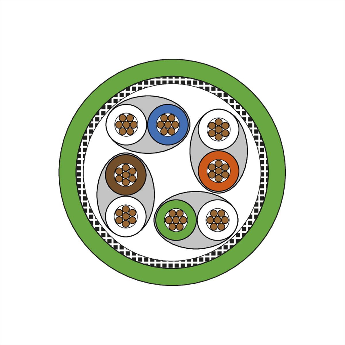 METZ CONNECT Câble Ethernet industriel M12, codage X, 1 m