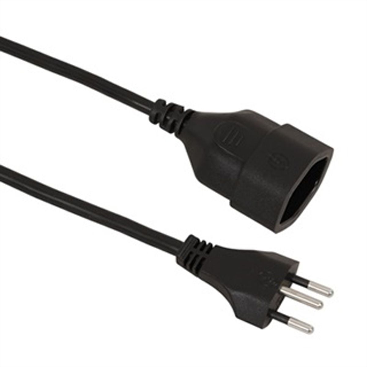 Schönenberger Verlängerungskabel T12/T13, schwarz, 2 m