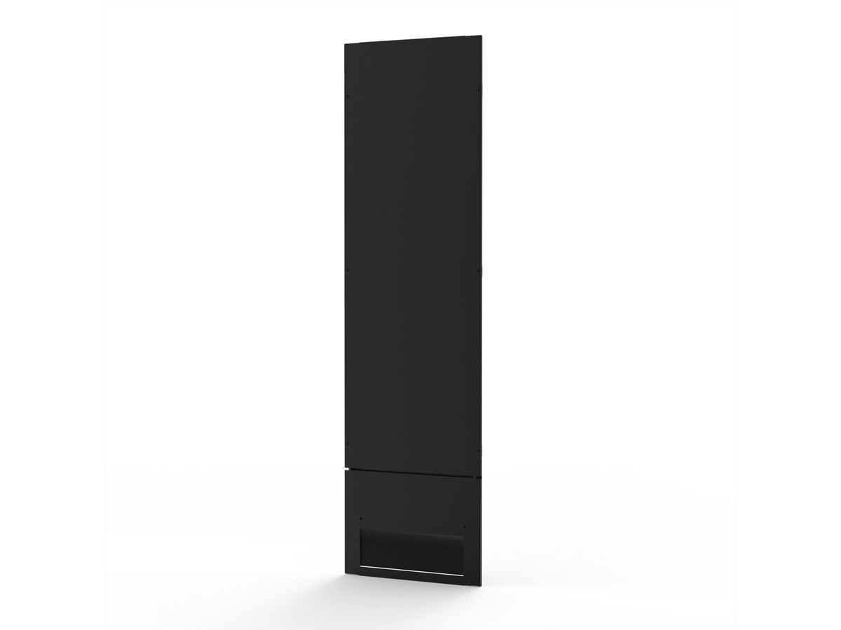 SCHROFF Face arrière réduite + joint balai 2200x600 RAL7021