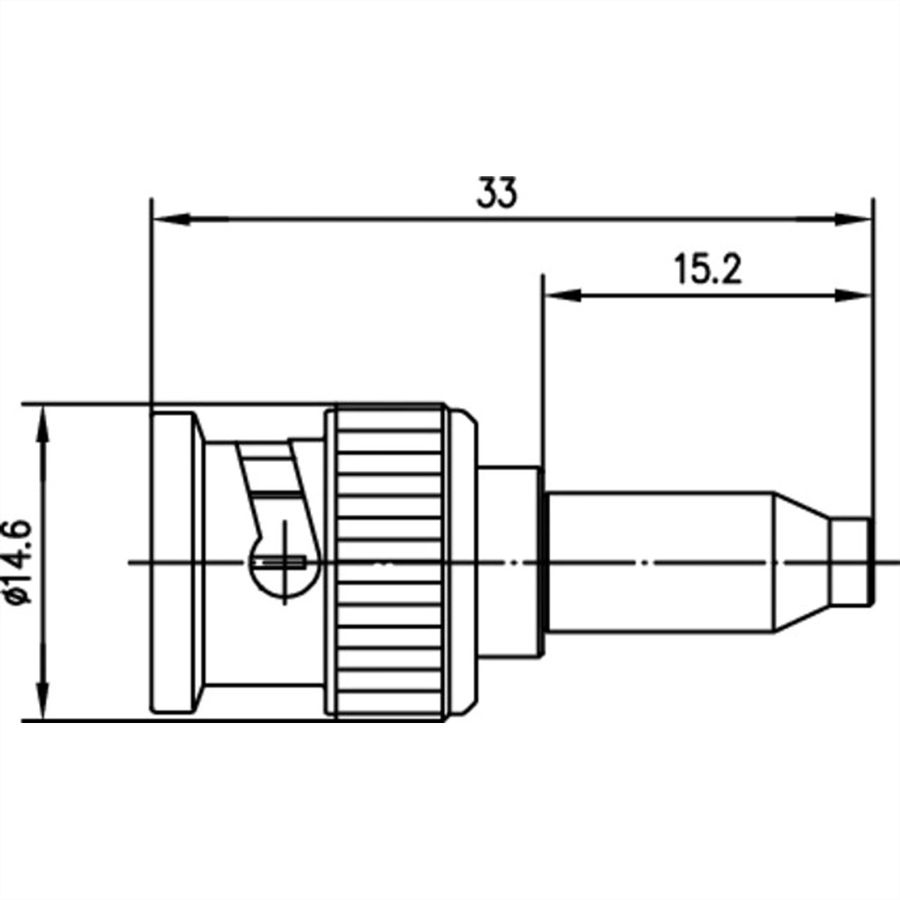 TELEGÄRTNER Connecteur à sertir BNC 50 Ohm pour RG-316/U