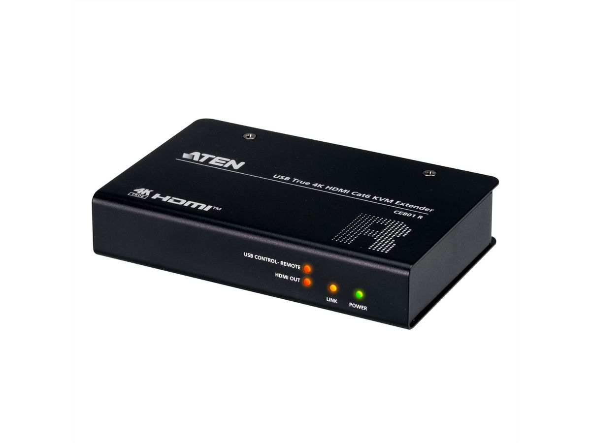 ATEN CE801 Extension KVM USB True 4K HDMI Cat 6, 4K à 70 m