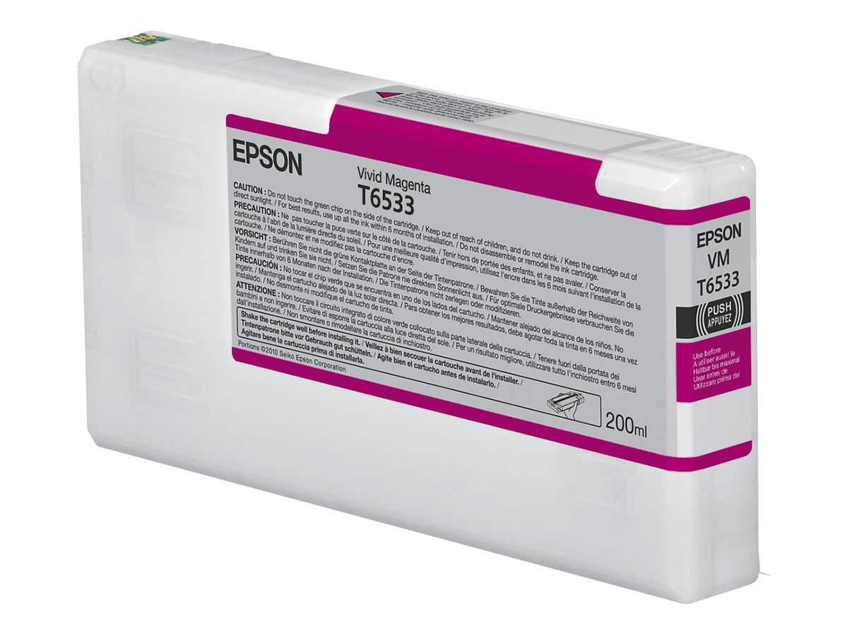 Epson T6533 Vivid Magenta-Tintenpatrone (200 ml)