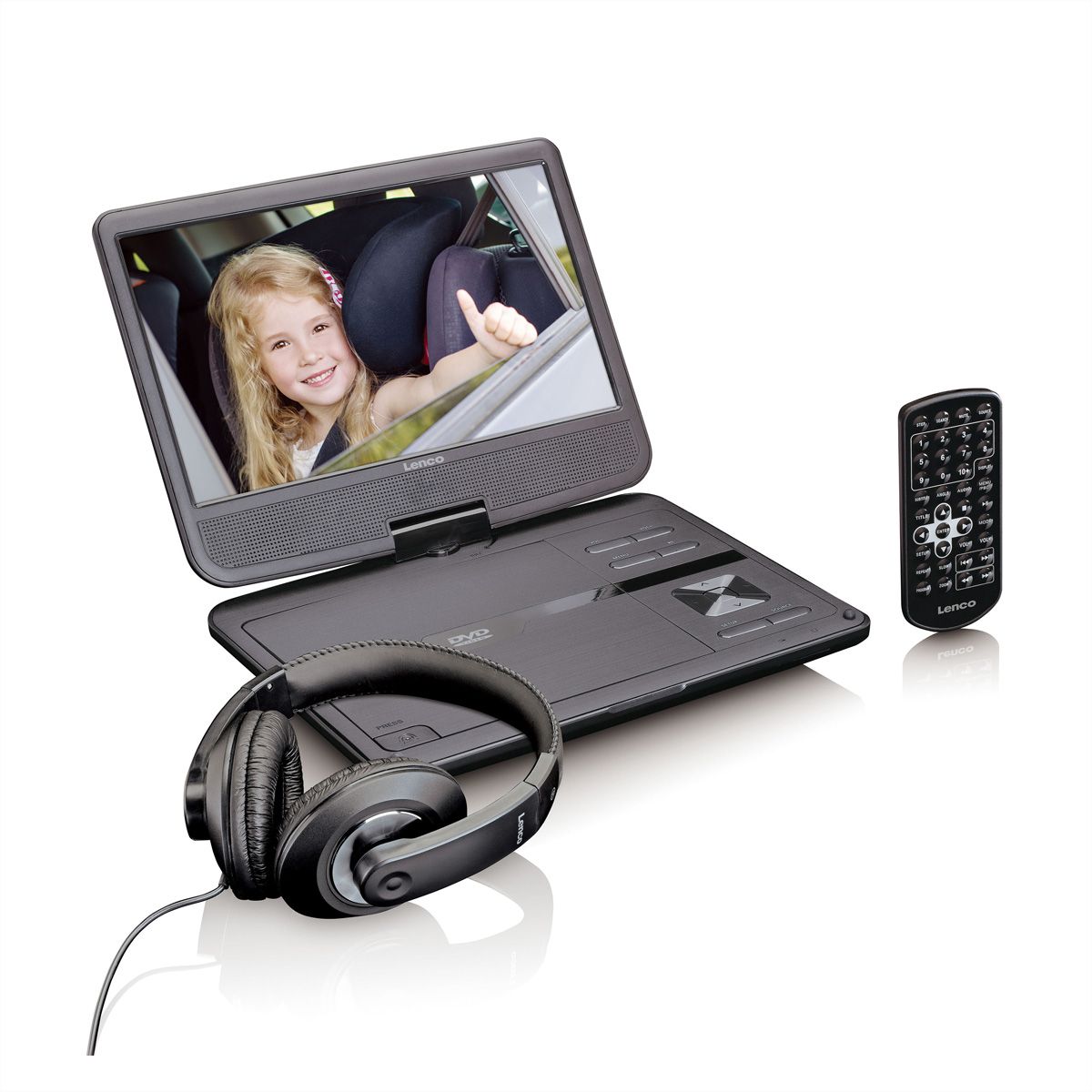 LENCO DVP-1010, portabler DVD-Player, 10"