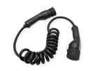 ROLINE E-Auto Ladekabel Typ2, 1-phasig, 250VAC (1P+N+E), 32 A, 7,4 kW, Spiralkabel (max. 2m)