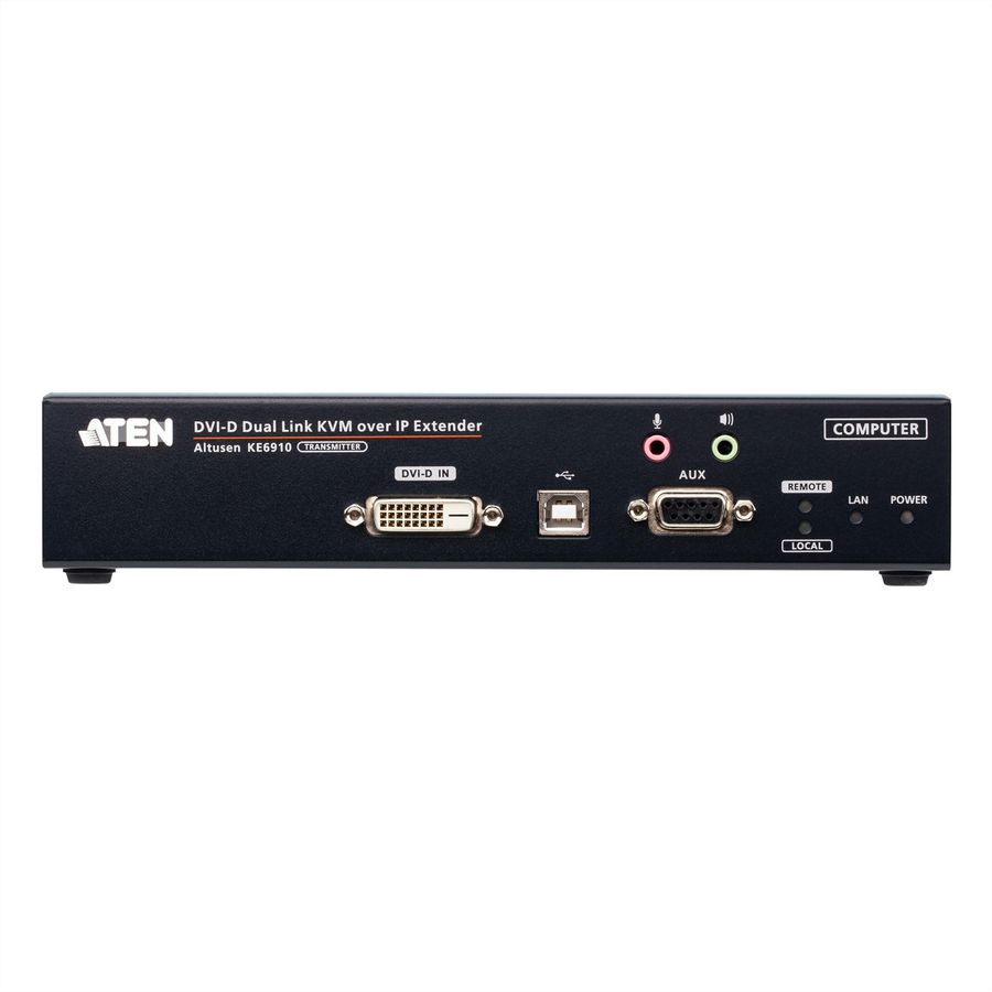 ATEN KE6910T DVI-D Dual Link KVM Over IP Extender Sender