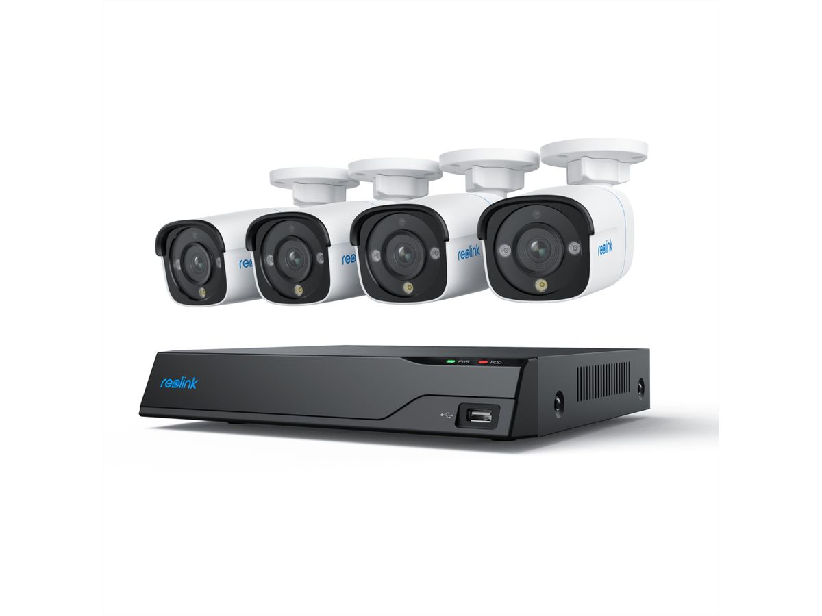 Reolink NVS8-8MB4 Kamera Kit 8-CH, 4x P330-8 MP, inkl. 2 TB HDD