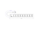 BACHMANN CONNECT LINE 8x contact de protection, Acier inoxydable Emballé dans un polysachet