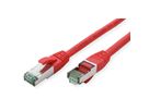 ROLINE RM Patchkabel Cat.6A S/FTP (PiMF), rot, 0,3 m