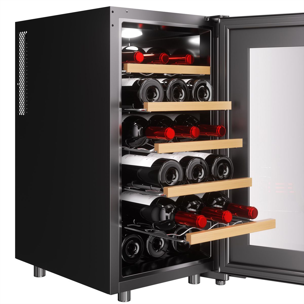 Climadiff Weinkühlschrank CUVEE18, Freistehend, 1 Zone, 18 Flaschen