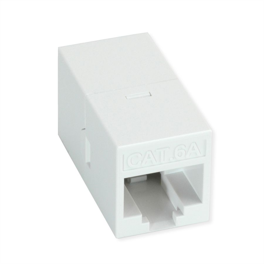 ROLINE Coupleur RJ-45 non blindé, Cat.6A/Classe EA, blanc