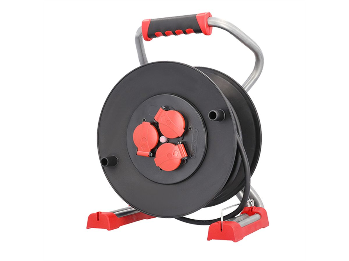 BACHMANN Profi-Kabeltrommel 3xCEE7/3 H07RN-F 3G1,5mm² 40,0m CEE7/7