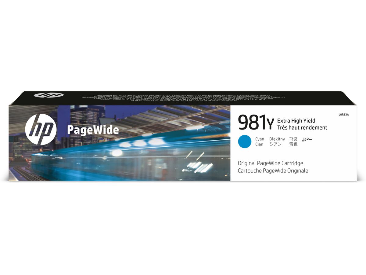 HP 981Y cartouche PageWide Cyan extra grande capacité authentique