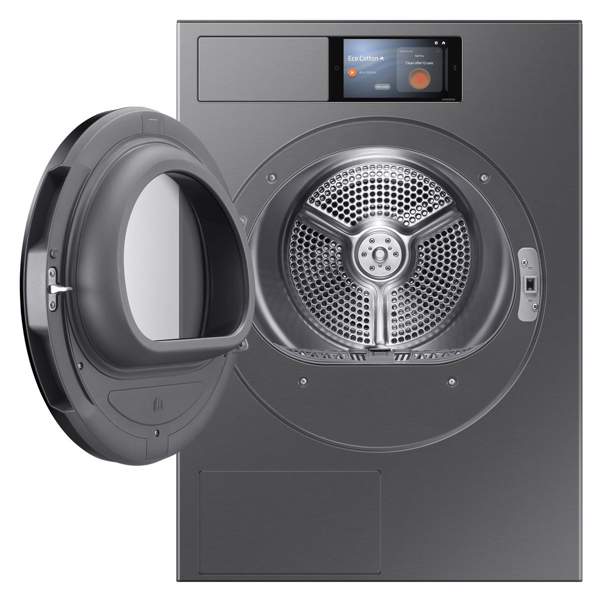 Samsung Wäschetrockner DV9000 7" Display, A, Inox schwarz