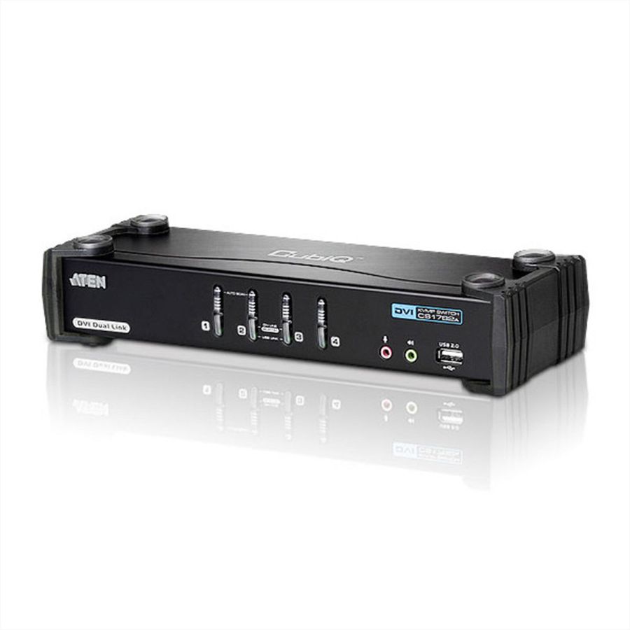 ATEN CS1784A Switch KVM Dual-Link DVI, USB, Audio, 4 ports