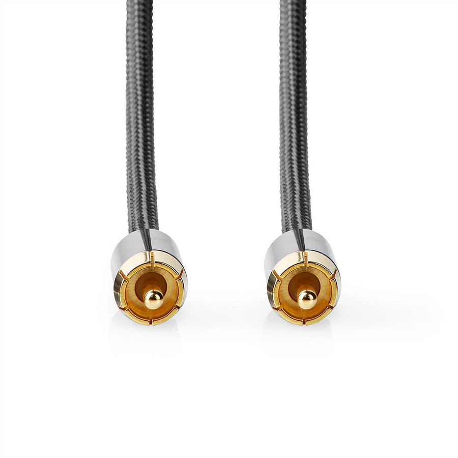 Nedis Subwoofer Kabel, 2x RCA, ST/ST, grau, 3 m