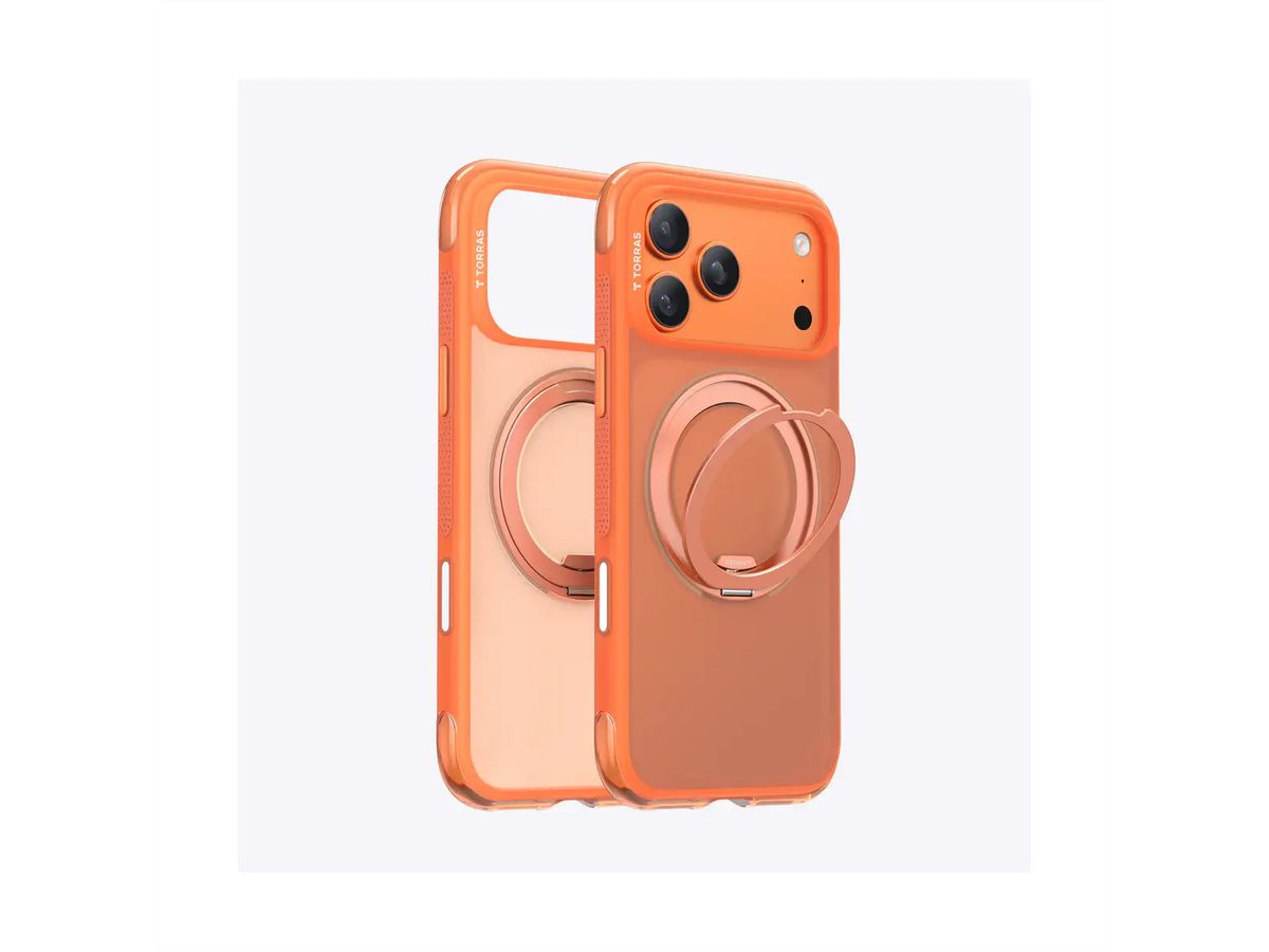 Torras Ostand O3 Air Case, iPhone 17 Pro Max, orange