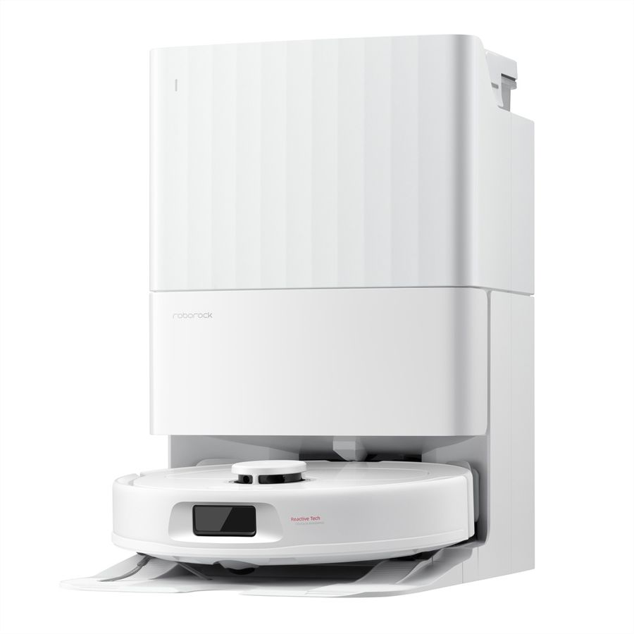 Roborock Aspirateur Qrevo S ProX blanc, Robot aspirateur/balayeur