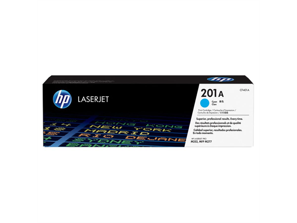 HP CF401A (201A), Cassette Color LaserJet cyan, 1.400 p.