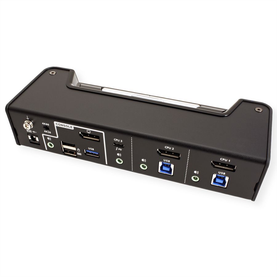 ATEN CS1953 Commutateur KVMP hybride DisplayPort USB-C 3 ports