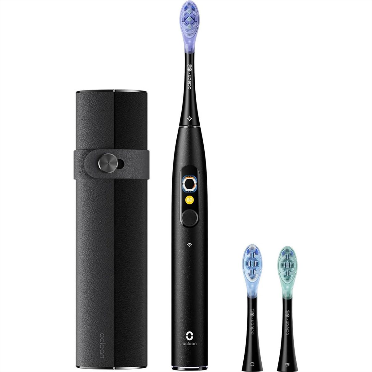 Oclean X Ultra 20 Set Schallzahnbürste Grün, 84’000 Bewegungen/min, Smart Touchscreen, 40 Tage Akku
