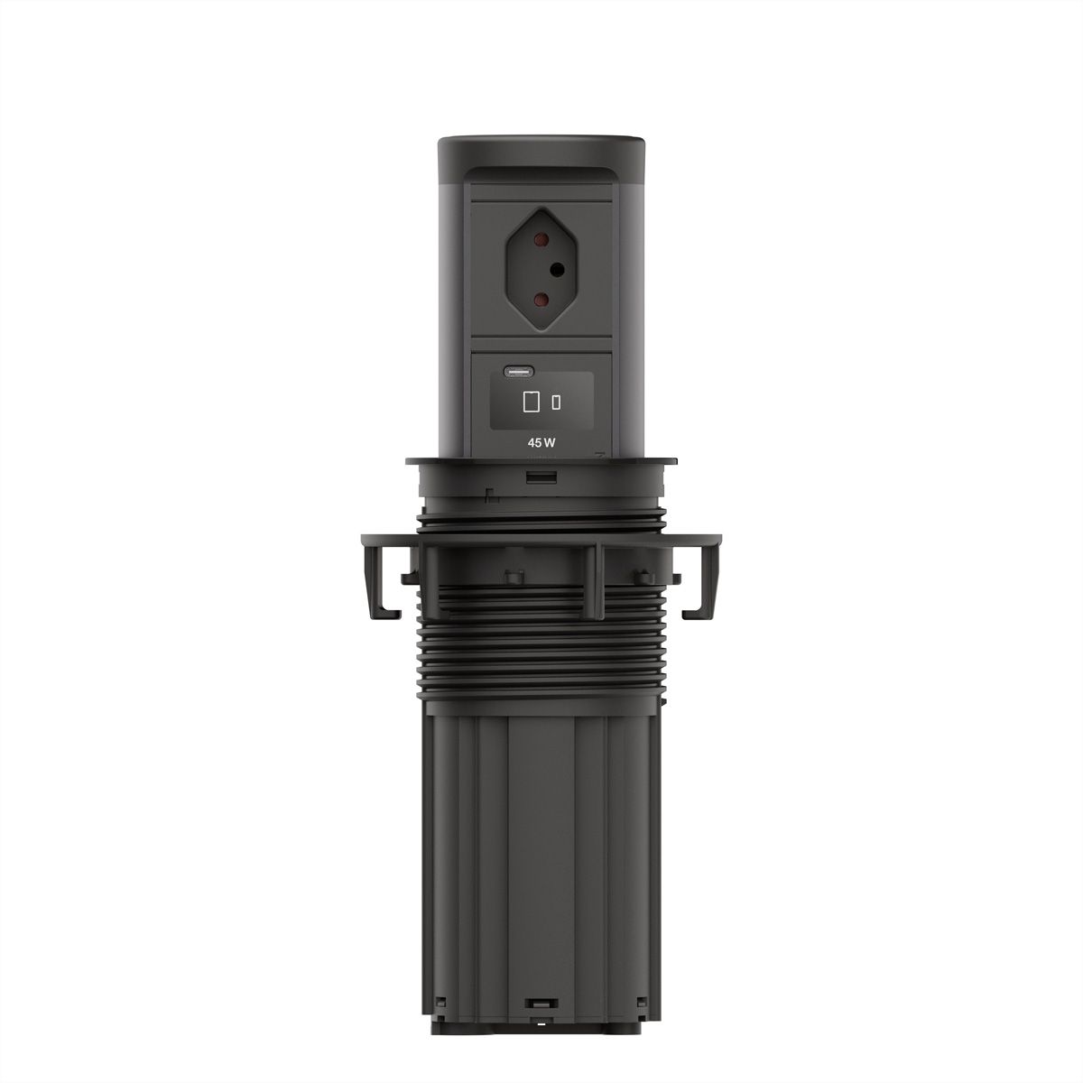 BACHMANN ELEVATOR2 1xCH T13, 1xUSB C Wireless Charger RAL9005 0,5m