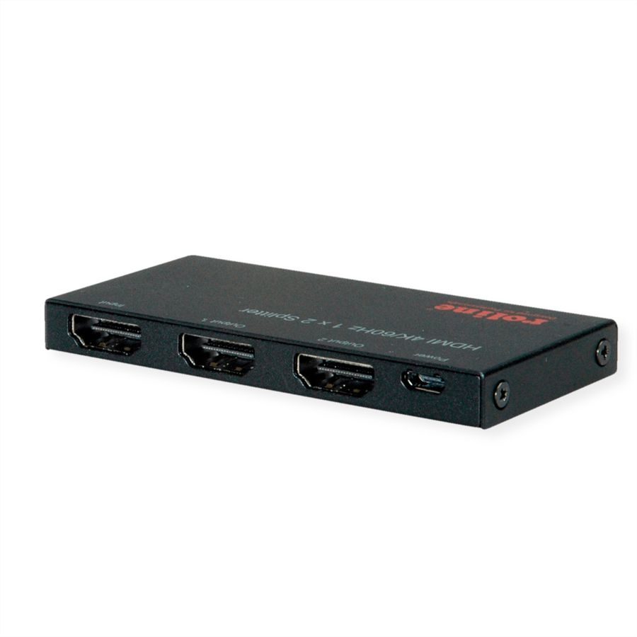 ROLINE Distributeur HDMI, Ultra Slim, double