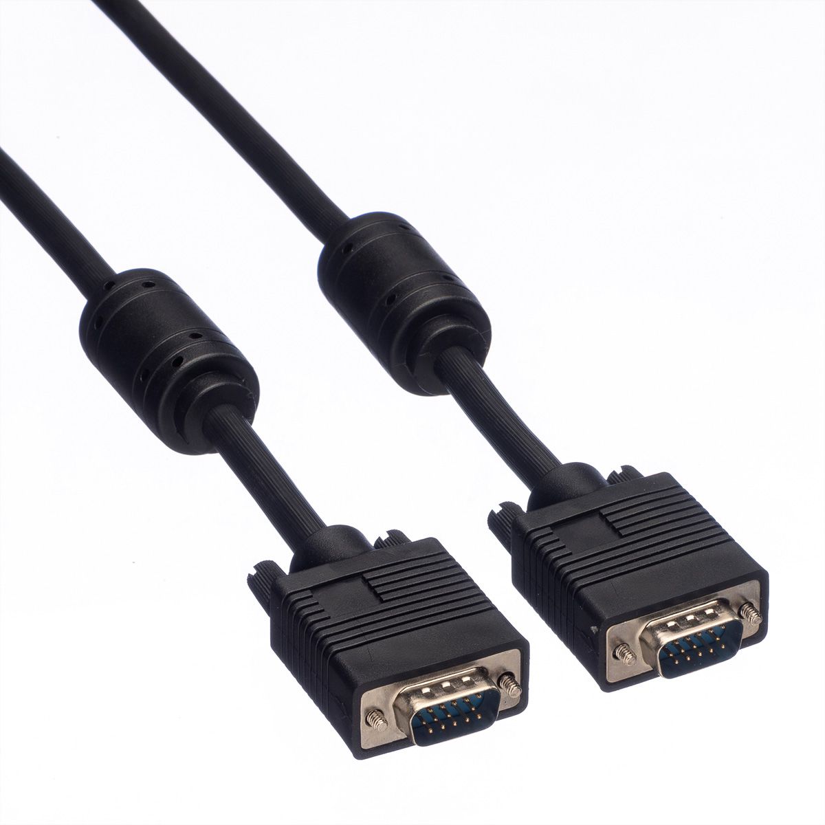 ROLINE SVGA-Kabel HD15 ST - ST mit Ferritkern, 2 m
