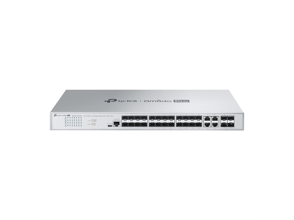 TP-Link Campus Switch S5500-24F4XF , 24xSFP 4x10G L2+ Managed Switch