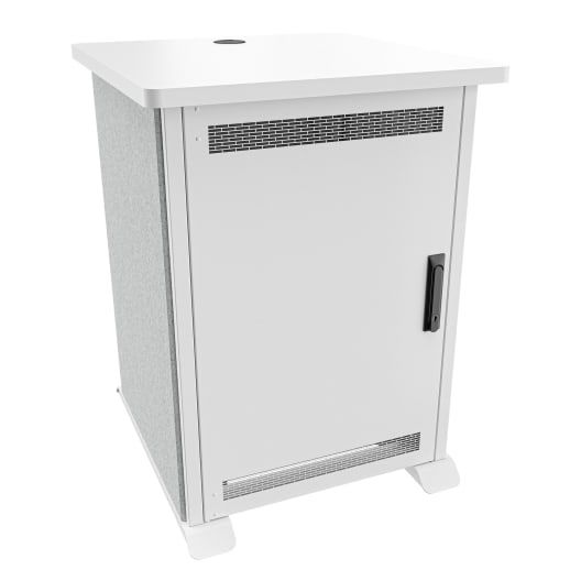 Middle Atlantic Products Forum FMR-1627D8WS Rack 16U Freistehendes Gestell Silber, Grau