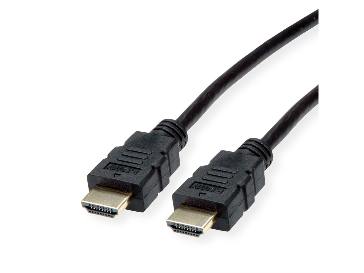 ROLINE HDMI High Speed Kabel mit Ethernet, TPE, schwarz, 10 m