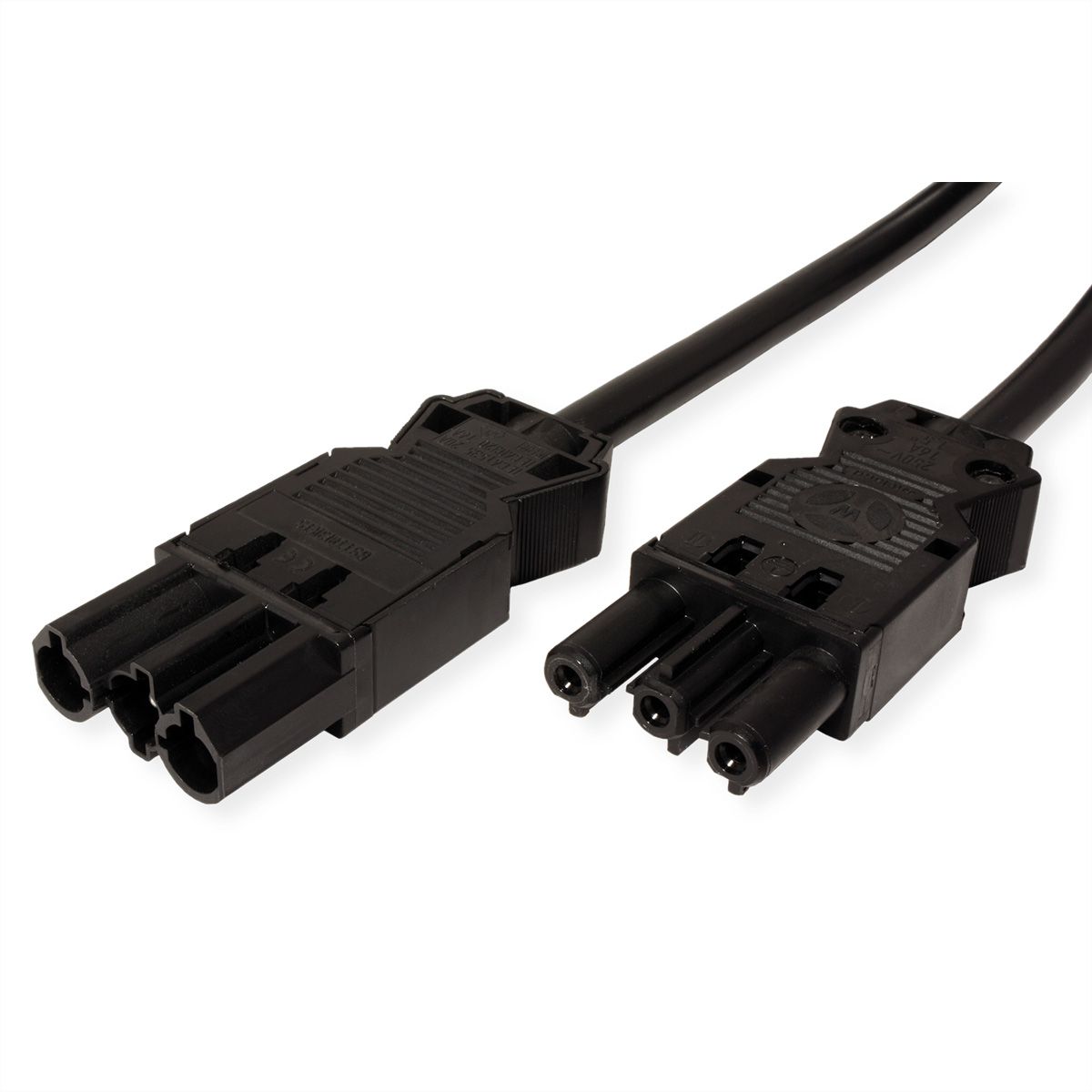 BACHMANN Câble prolongateur GST18-3 Mâle / femelle, sans halogène, noir, 0,3 m