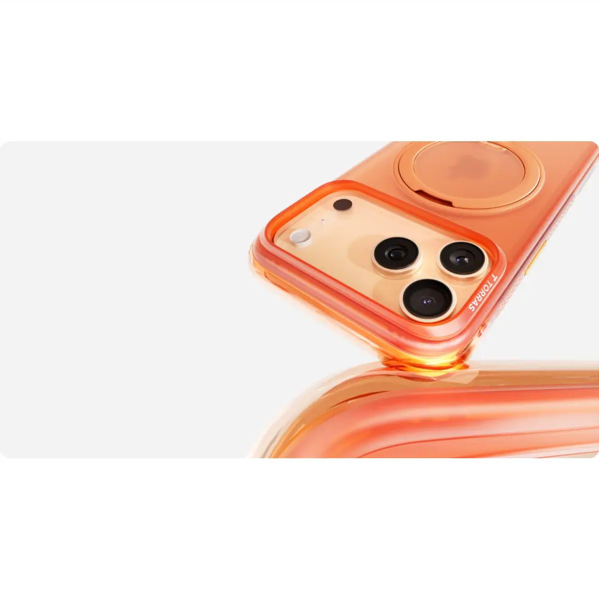 Torras Ostand O3 Air Case, iPhone 17 Pro Max, orange